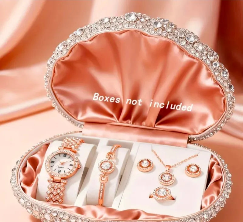 Juego de Reloj Rosa para dama