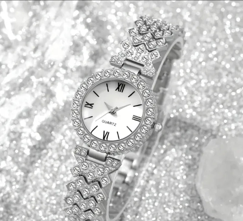 Juego de Reloj Rosa para dama