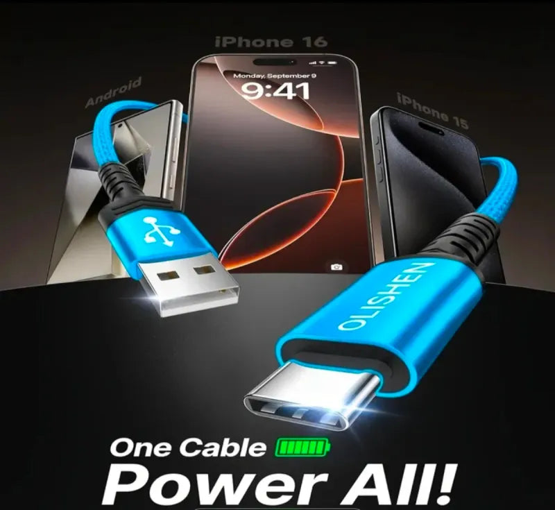 Cable USB-A a USB-C 1 Metro