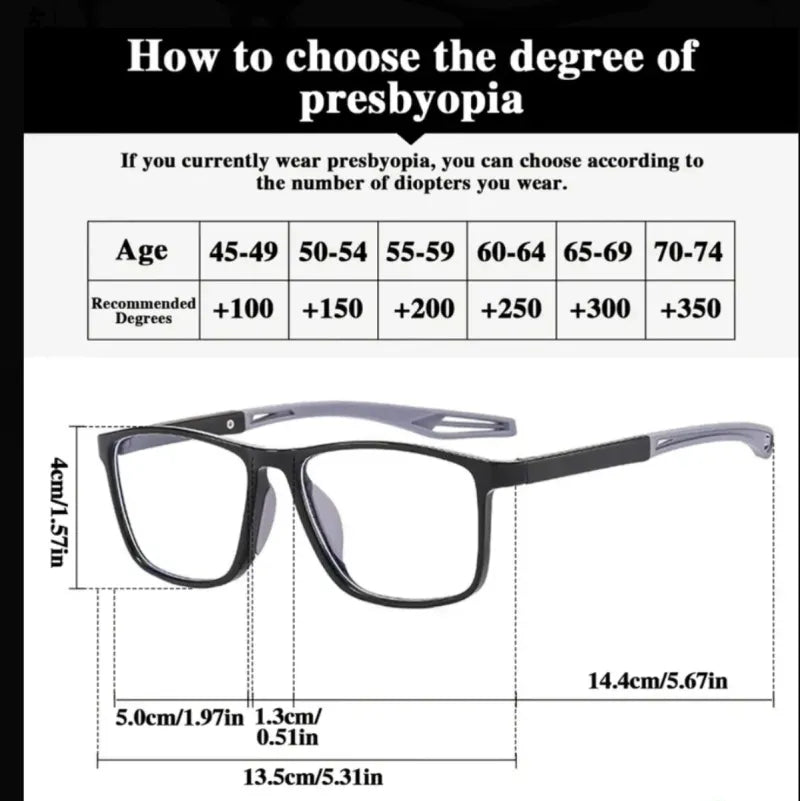 Gafas Lectura Clásicas +350 Montura Ligera