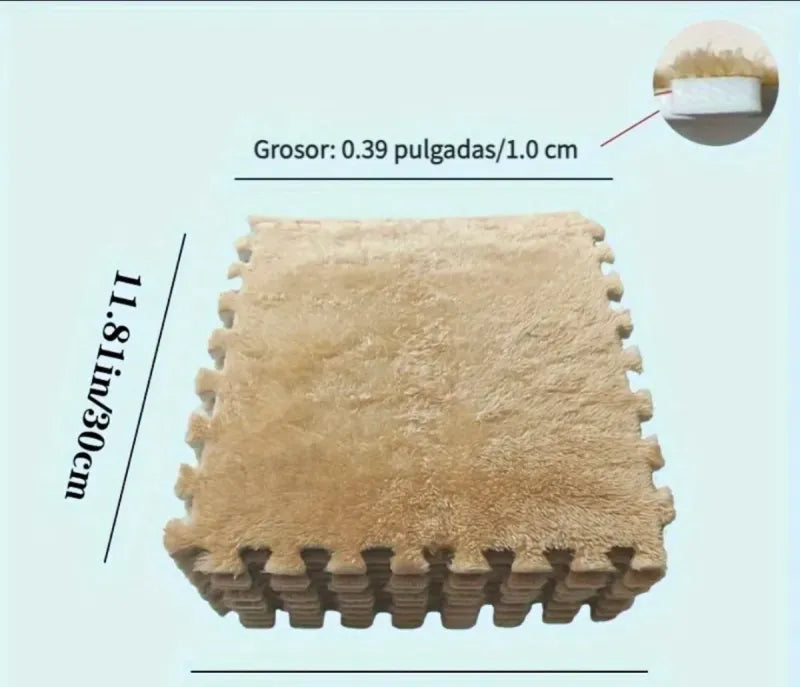 Alfombra Puzzle Suelo 20 Piezas Fleece