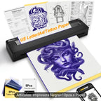 Impresora Térmica Negra + Papel