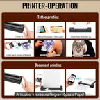 Impresora Térmica Negra + Papel