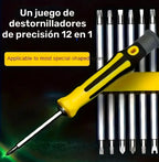 Juego Destornilladores Precisión 12 en 1