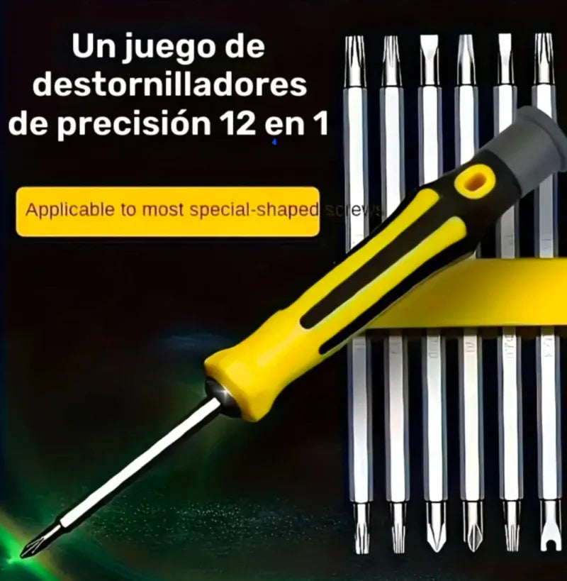 Juego Destornilladores Precisión 12 en 1