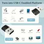 4 Adaptadores USB C, Micro USB, USB A