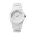 Reloj Cuarzo Unisex Elegante Blanco ó Negro