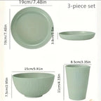 Juego Vajilla Verde 12 Piezas