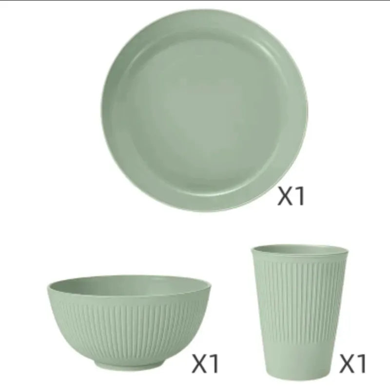 Juego Vajilla Verde 12 Piezas