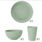 Juego Vajilla Verde 12 Piezas