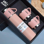 Termo Acero Inoxidable con 2 tazas adicionales
