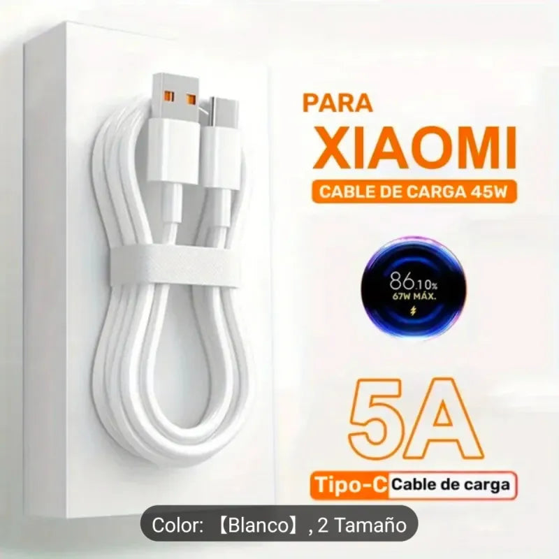 Cable Carga Rápida Xiaomi 45W USB-C 5A