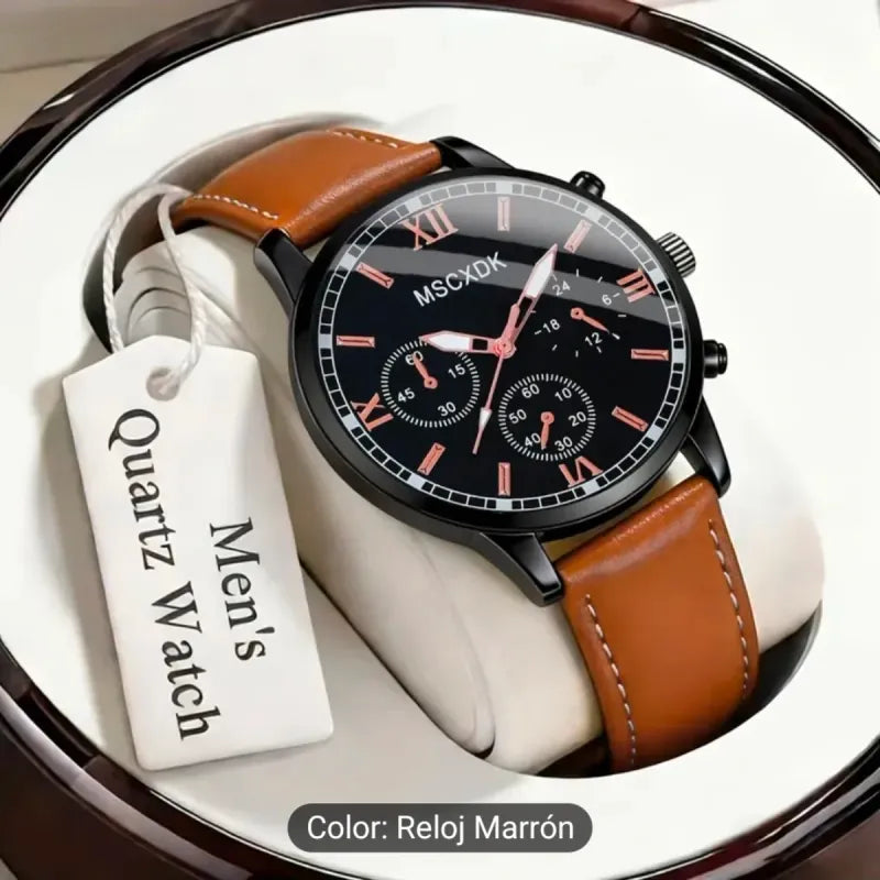 Reloj MSCXDK Cuarzo Correa Marrón Hombre