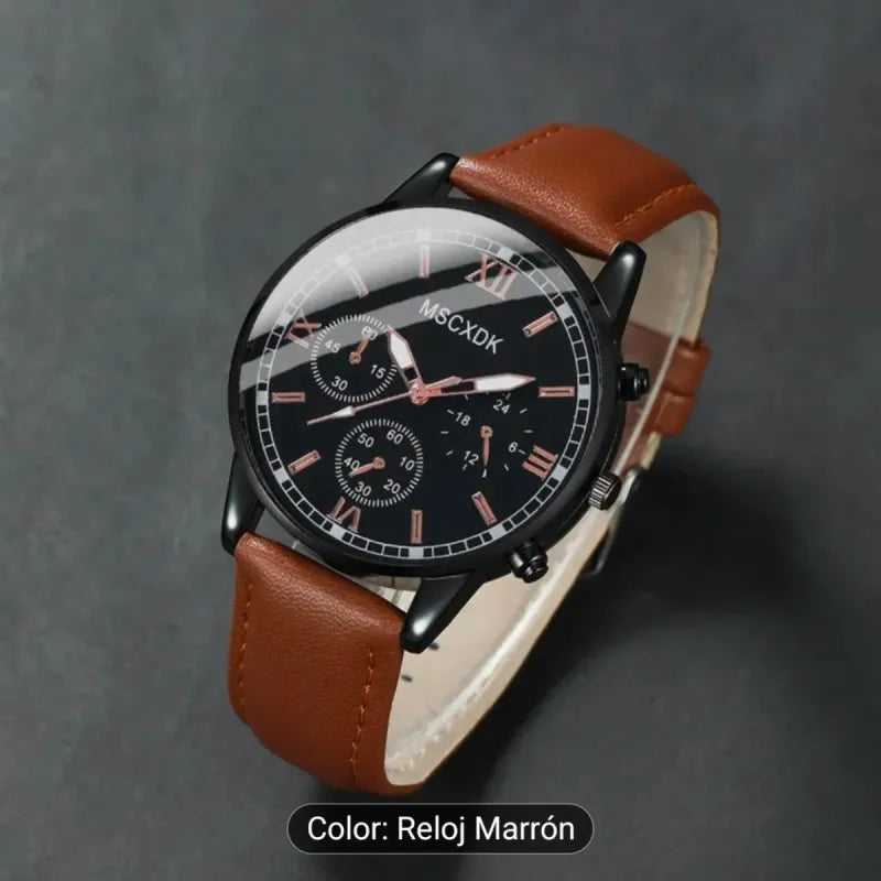 Reloj MSCXDK Cuarzo Correa Marrón Hombre