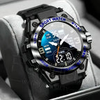 Reloj Deportivo Negro Aleación Acero Espectacular