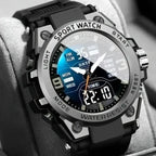 Reloj Deportivo Negro Aleación Acero Espectacular