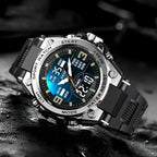 Reloj Deportivo Negro Aleación Acero Espectacular