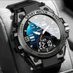 Reloj Deportivo Negro Aleación Acero Espectacular
