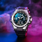 Reloj Deportivo Negro Aleación Acero Espectacular