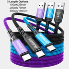 Cable Carga Rápida USB-A a USB-C OLISHEN de 1 metr
