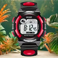 Reloj Deportivo Digital Sport Negro/Rojo