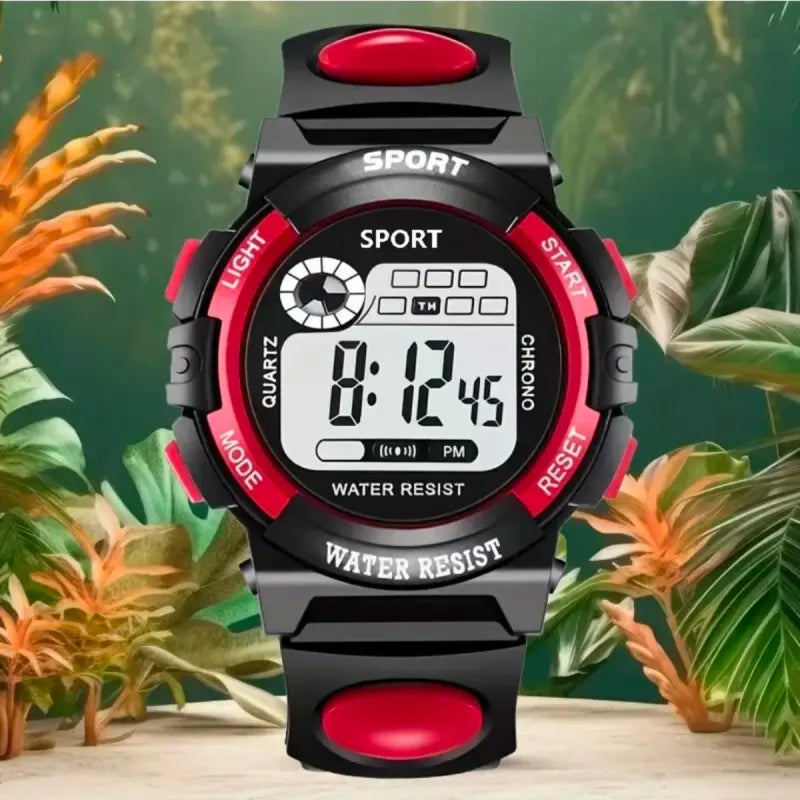 Reloj Deportivo Digital Sport Negro/Rojo