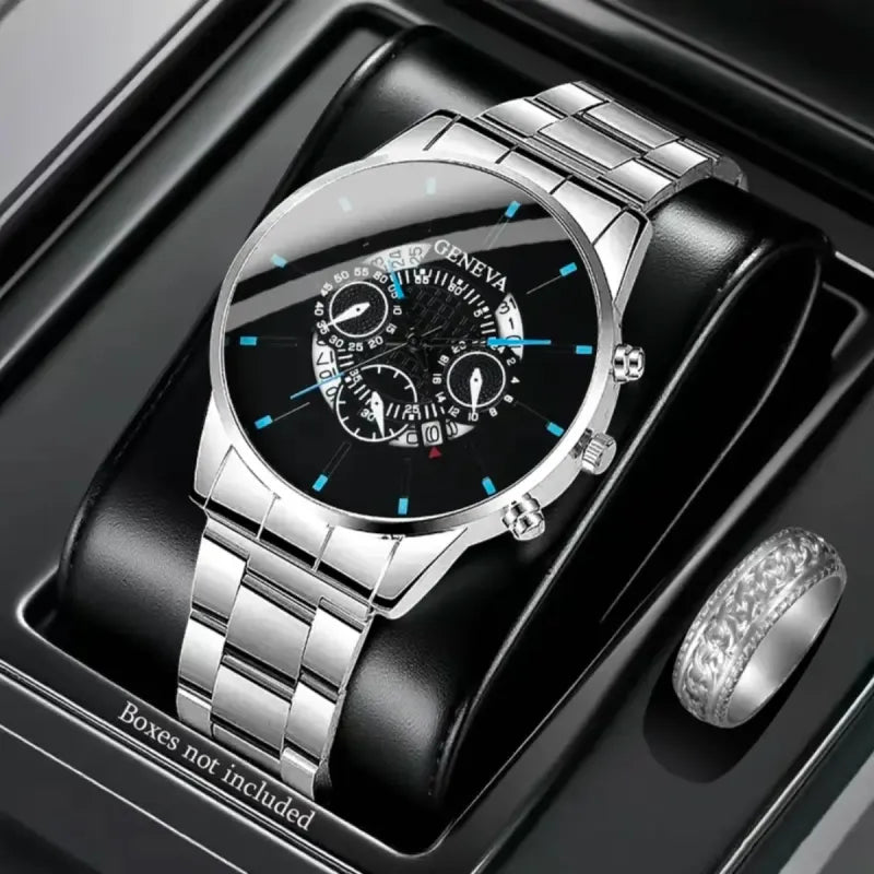 Reloj Geneva Acero con Argolla
