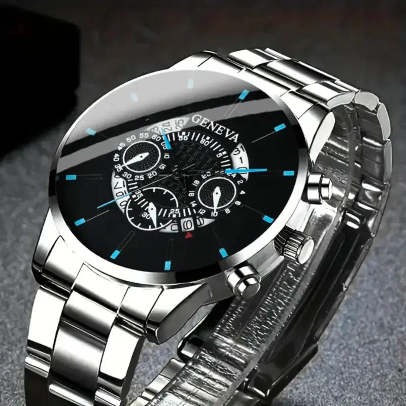 Reloj Geneva Acero con Argolla