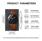 Reloj Marrón Hombre 3 Manillas
