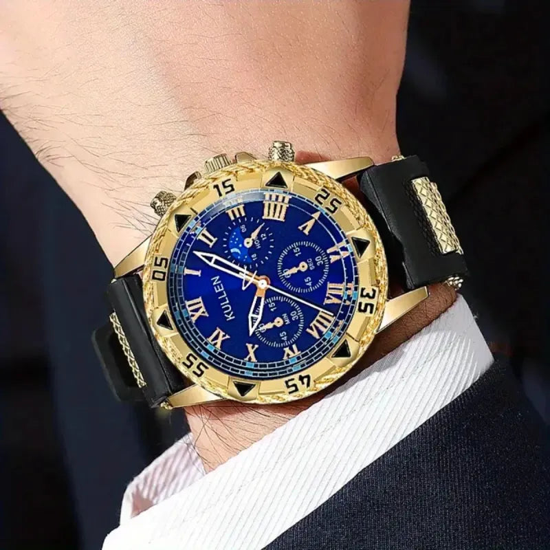 Reloj KULLEN Hombre Azul y Dorado ó Negro y Dorado