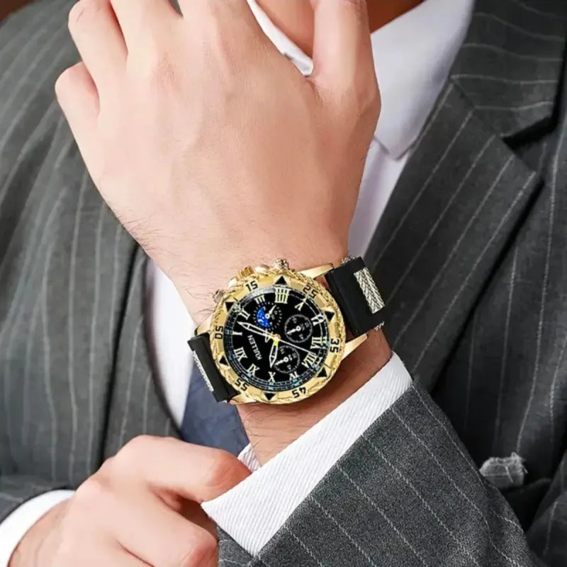 Reloj KULLEN Hombre Azul y Dorado ó Negro y Dorado