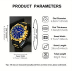Reloj KULLEN Hombre Azul y Dorado ó Negro y Dorado