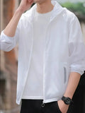 Chaqueta Ligera con Capucha Talla XL