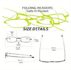 Gafas Lectura Elegantes Plegables Unisex  +100