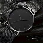 Reloj Cuarzo Redondo Negro Adicional Manilla