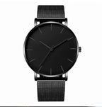 Reloj Cuarzo Redondo Negro Adicional Manilla