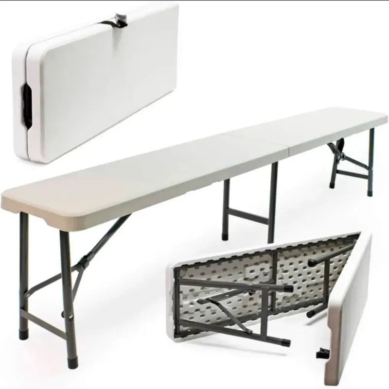 Banco Plegable Portátil Resina 182cm