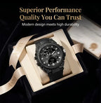 Reloj Deportivo Dual-Display Negro