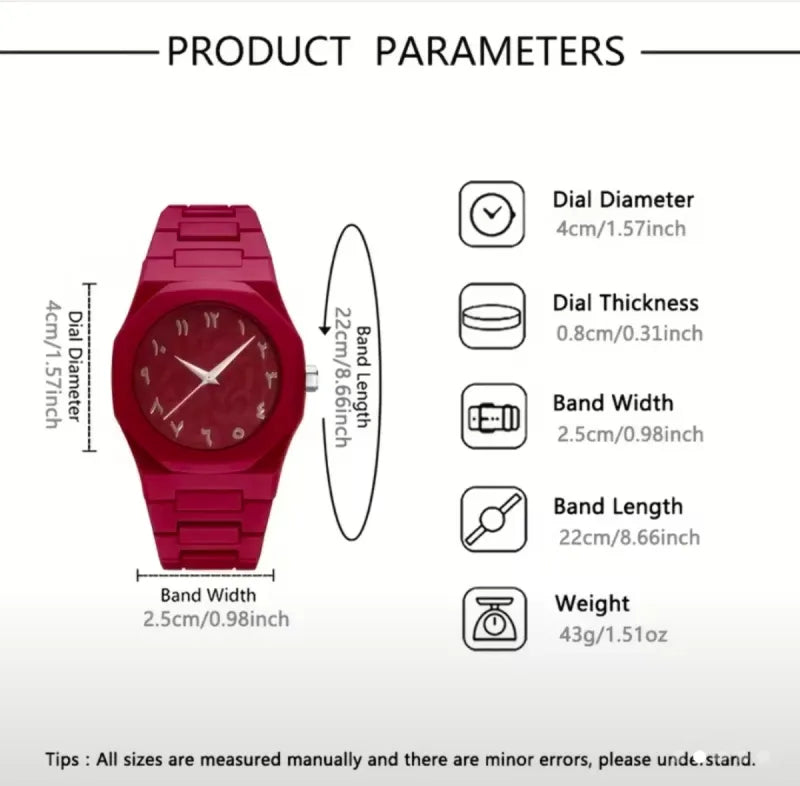 Reloj Correa Silicona Unisex Rojo