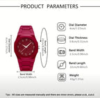 Reloj Correa Silicona Unisex Rojo