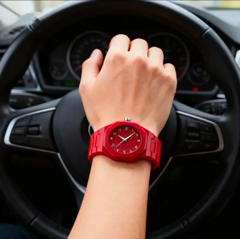 Reloj Correa Silicona Unisex Rojo