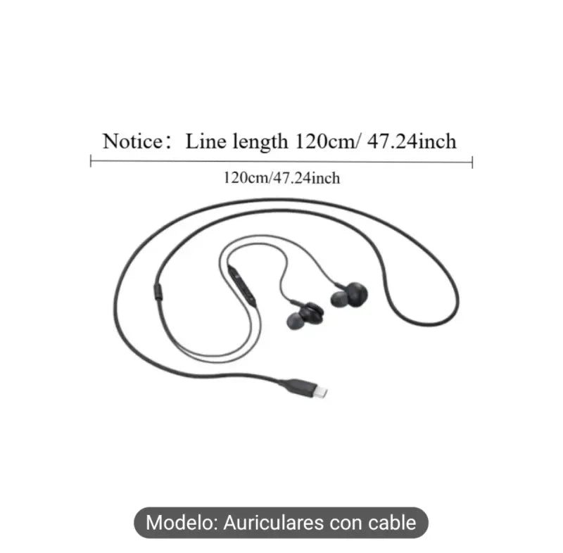 Auriculares USB-C con Control Cable