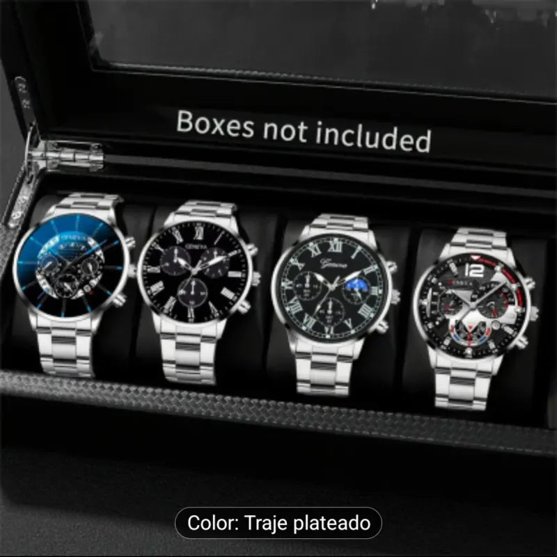 Pack 4 Relojes de Cuarzo Elegantes (4 modelos)