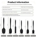 Juego 6 Utensilios Cocina Silicona Negro