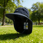 Sombrero Sol Protección Cuello Negro