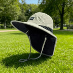 Sombrero Sol Protección Cuello Negro