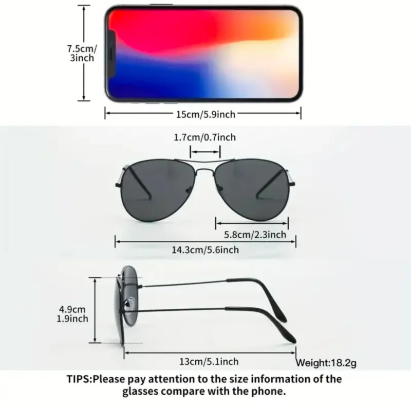 Gafas de Sol Hombre Aviador ó Clásicas Negras
