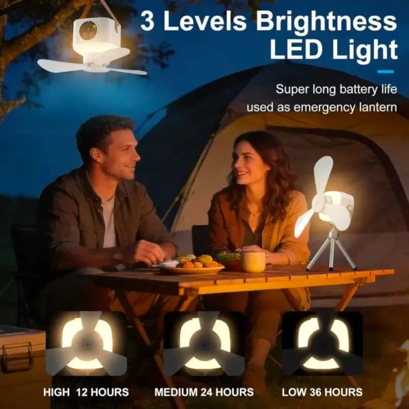 Ventilador Portátil Camping con Mando