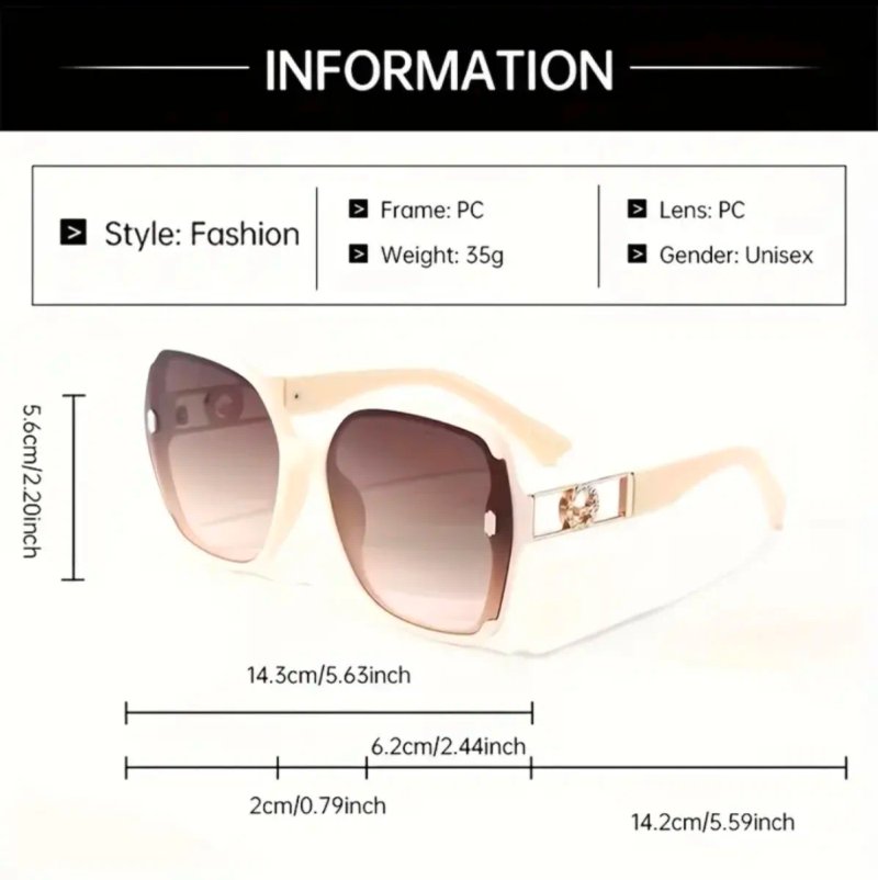 Gafas de sol modernas PVC unisex
