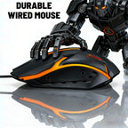 Ratón T-WOLF USB Negro y Azul